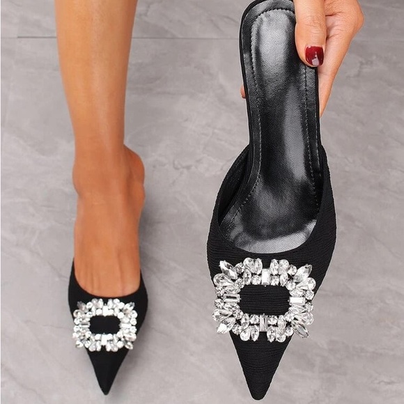 BRANDED MULES WITH HEEL IN STOCK - Picture 5 of 6